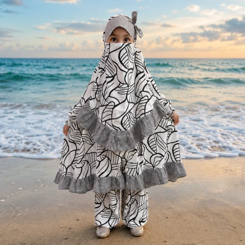 Kids Cherry Khimar Set With Kuchi KCKS125